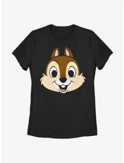 Cartoons Disney Chip And Dale Chip Big Face Womens T-Shirt