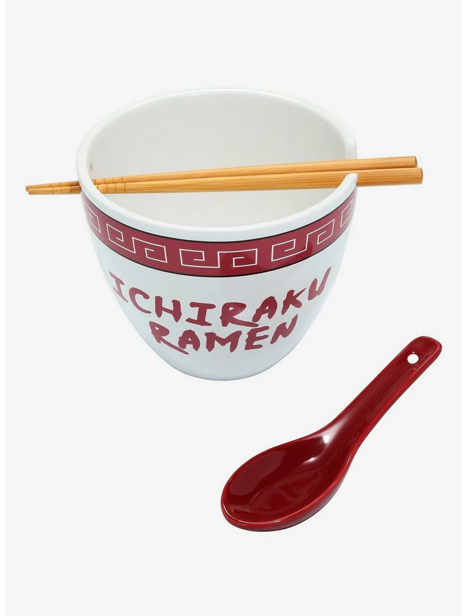 Anime Naruto Shippuden Ichiraku Ramen Bowl With Chopsticks And Spoon 4 Anime Naruto Shippuden Ichiraku Ramen Bowl With Chopsticks And Spoon - Image 2