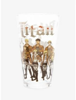 Anime Attack On Titan Scout Regiment Portrait Pint Glass - BoxLunch Exclusive -Hot Topic Sales Store 16180231 av1