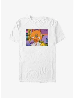 Cartoons The Simpsons Donut Head T-Shirt