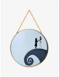 Horror Disney The Nightmare Before Christmas Spiral Hill Hanging Mirror