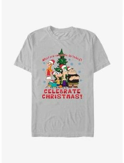 Cartoons Disney Phineas And Ferb Celebrate Christmas T-Shirt