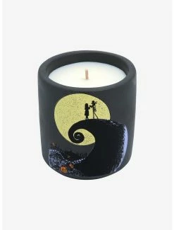 Horror Disney The Nightmare Before Christmas Jack Skellington & Sally Spiral Hill Candle