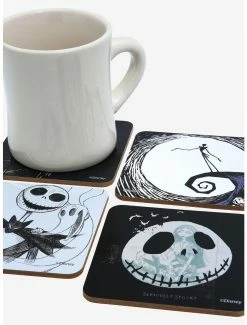 Horror Disney The Nightmare Before Christmas Jack Skellington Coaster Set