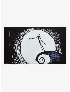 Horror Disney The Nightmare Before Christmas Jack Spiral Hill Doormat