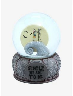 Horror Disney The Nightmare Before Christmas Jack Skellington & Sally Meant To Be Snow Globe