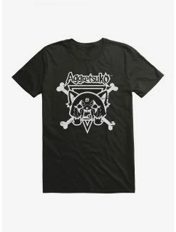 Anime Aggretsuko Metal Crossbones T-Shirt