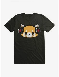 Anime Aggretsuko Metal Headphones T-Shirt
