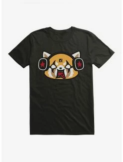 Anime Aggretsuko Metal Raging Headphones T-Shirt