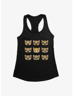 Anime Aggretsuko Metal Emotions Womens Tank Top