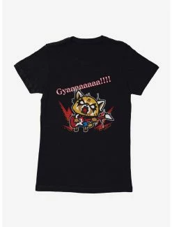 Anime Aggretsuko Metal Guitar Rock & Roll Womens T-Shirt
