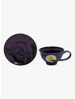 Horror Disney The Nightmare Before Christmas Jack Skellington Spiral Hill Teacup & Saucer Set -Hot Topic Sales Store 18250486 av2