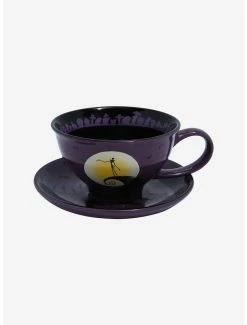 Horror Disney The Nightmare Before Christmas Jack Skellington Spiral Hill Teacup & Saucer Set