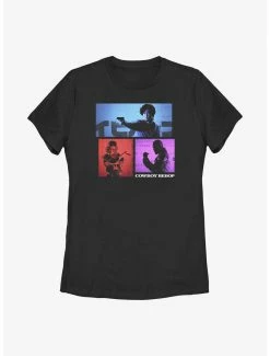 Anime Cowboy Bebop Trio Box Up Womens T-Shirt