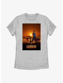 Anime Cowboy Bebop Sunset Poster Womens T-Shirt