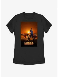 Anime Cowboy Bebop Sunset Poster Womens T-Shirt