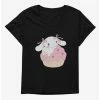 Anime Cinnamoroll Heart Cupcake Womens T-Shirt Plus Size