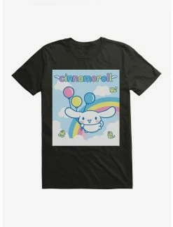 Anime Cinnamoroll Balloons And Rainbow T-Shirt