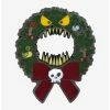 Horror Loungefly Disney The Nightmare Before Christmas Wreath Enamel Pin - BoxLunch Exclusive -Hot Topic Sales Store 18653296 hi