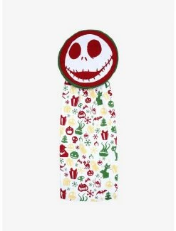 Horror Disney The Nightmare Before Christmas Holiday Kitchen Tie Towel