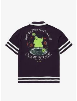Horror Disney The Nightmare Before Christmas Oogie Boogie Dice Roll League Button-Up - BoxLunch Exclusive