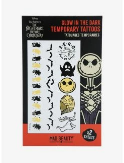 Horror Disney The Nightmare Before Christmas Glow-in-the-Dark Temporary Tattoos