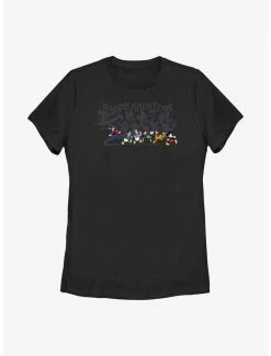 Cartoons Disney Mickey Mouse & Friends Happy Haunting Shadows Womens T-Shirt