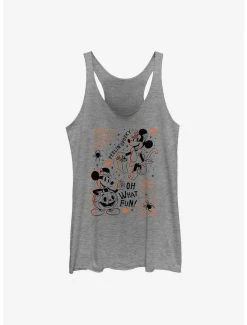 Cartoons Disney Mickey Mouse & Minnie Mouse Feelin Spooky Womens Tank Top