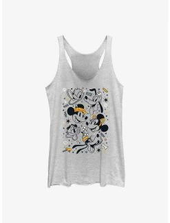 Cartoons Disney Mickey Mouse & Friends Happiest Halloween Womens Tank Top