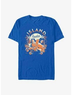 Cartoons The Simpsons Island Paradise Family T-Shirt