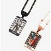 Horror Disney The Nightmare Before Christmas Jack Skellington & Sally Tarot Cards Bestie Necklace Set - BoxLunch Exclusive