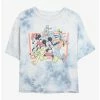 Cartoons Disney Mickey Mouse Group Womens Tie-Dye Crop T-Shirt -Hot Topic Sales Store 20160450 hi
