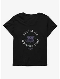 Horror Wednesday This Is My Writing Time Womens T-Shirt Plus Size