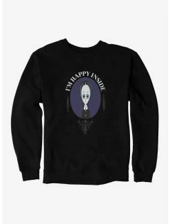 Horror Addams Family Movie I'm Happy Inside Sweatshirt