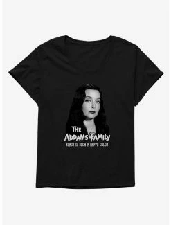 Horror The Addams Family Morticia Addams Womens T-Shirt Plus Size