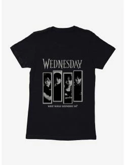Horror Wednesday What Would Wednesday Do? Panels Womens T-Shirt